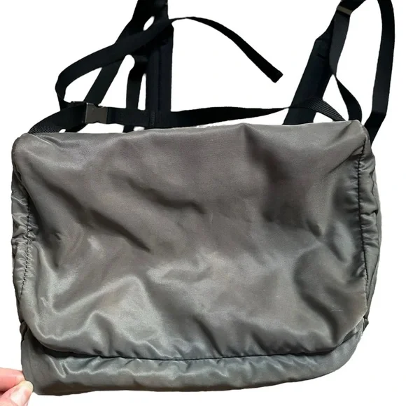 Authentic PRADA Gray Green & Black Nylon Backpack - Picture 12 of 15